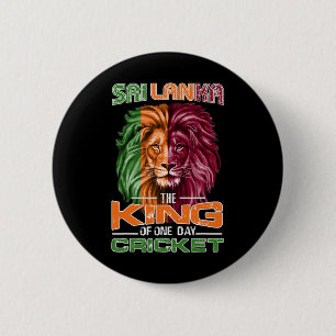 Chapa Redonda De 5 Cm Aficionados y simpatizantes del cricket de Sri Lan