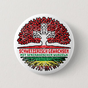 Chapa Redonda De 5 Cm Afrika Afrikanisch Schweizer Schweiz Baum Wurzel