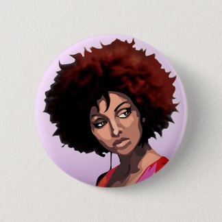 Chapa Redonda De 5 Cm Afro girl