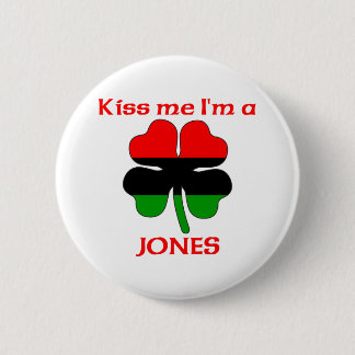 Chapa Redonda De 5 Cm Afroamericano personalizado me besa que soy Jones