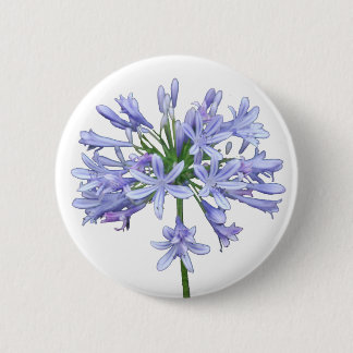 Chapa Redonda De 5 Cm Agapanthus azul