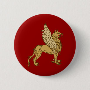Chapa Redonda De 5 Cm Agarra griffin gryphon