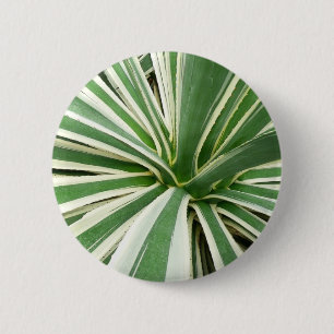 Chapa Redonda De 5 Cm Agave Plant Green y White Strike