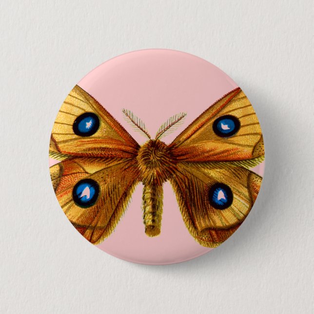 Chapa Redonda De 5 Cm Aglia Tau Butterfly (Anverso)