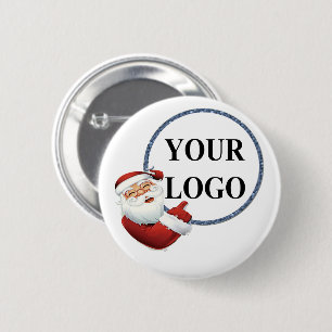 Chapa Redonda De 5 Cm Agrega tu logo Navidad