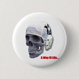 Chapa Redonda De 5 Cm agua-polo-cráneo