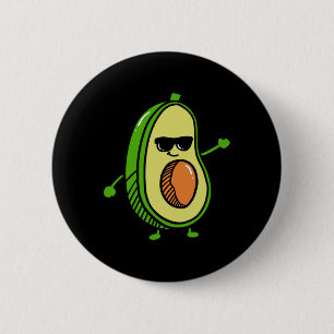 Chapa Redonda De 5 Cm Aguacate de baile lindo - Gráficos de aguacate de