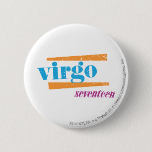 Chapa Redonda De 5 Cm Aguamarina del virgo