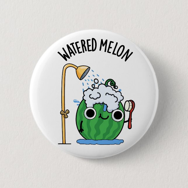 Chapa Redonda De 5 Cm Aguas Melon Funny Watermelon Pun (Anverso)