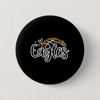 Chapa Redonda De 5 Cm Águilas de béisbol Espíritu de equipo de fanáticos
