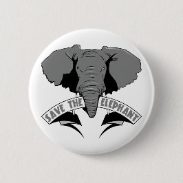 Chapa Redonda De 5 Cm Ahorre el elefante