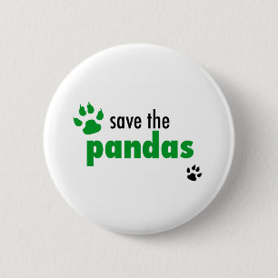 Chapa Redonda De 5 Cm Ahorre las pandas
