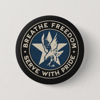 Chapa Redonda De 5 Cm Air Force - Breathe freedom, serve with pride.