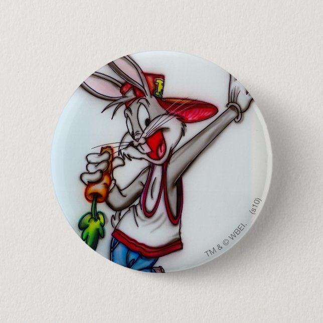 Chapa Redonda De 5 Cm Aire BUGS BUNNY™ (Anverso)