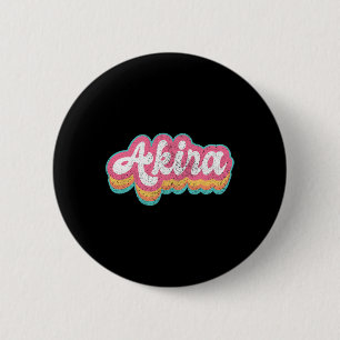 Chapa Redonda De 5 Cm Akira Chica de nombre Vintage 70s 80s Personalizad