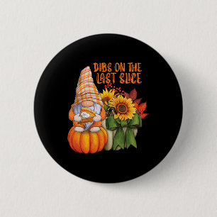 Chapa Redonda De 5 Cm Al Gnome Del Otoño Le Encanta La Calabaza El Postr