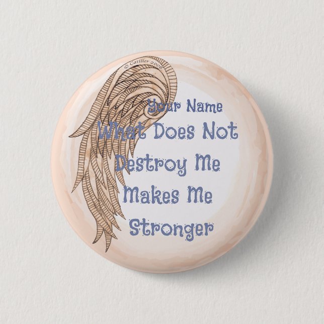 Chapa Redonda De 5 Cm Ala de fuerza (Anverso)