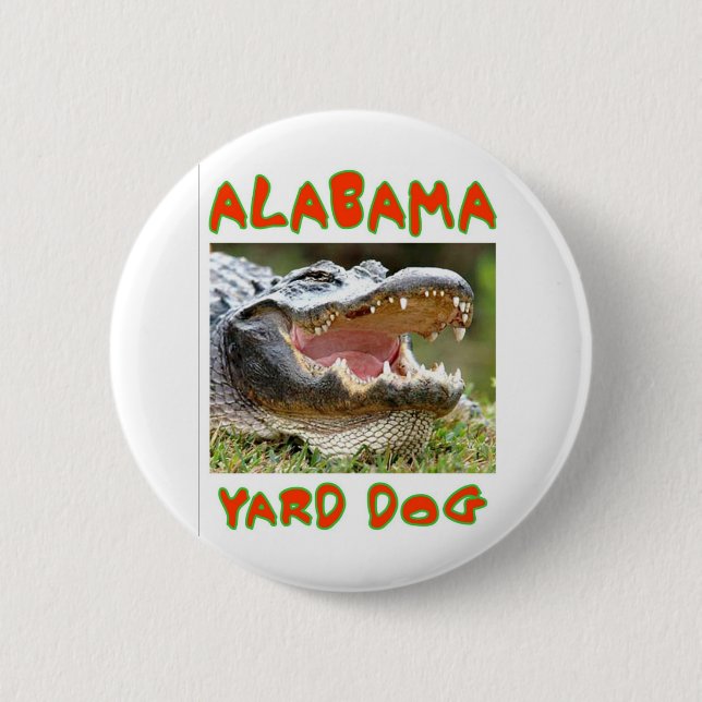 CHAPA REDONDA DE 5 CM ALABAMA YARD DOG (Anverso)