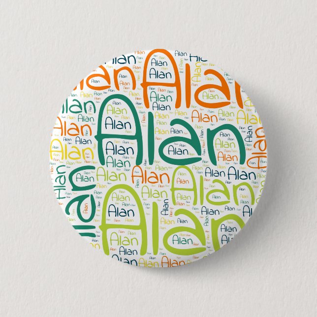 Chapa Redonda De 5 Cm Alan (Anverso)