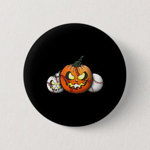 Chapa Redonda De 5 Cm Alarmante Calabaza De Halloween Para Los Jugadores