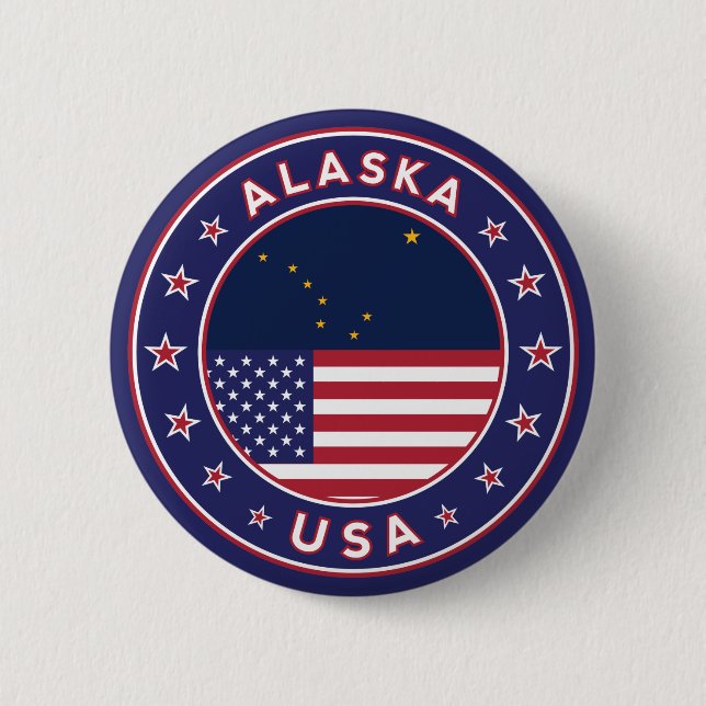Chapa Redonda De 5 Cm Alaska (Anverso)