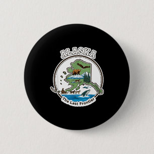 Chapa Redonda De 5 Cm Alaska la última frontera aventura de vida silvest