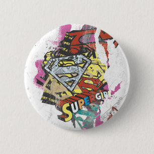 Chapa Redonda De 5 Cm Alcaparras cómicas 4 de Supergirl