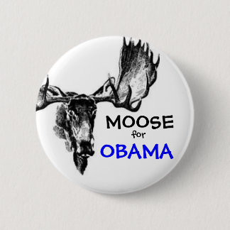 Chapa Redonda De 5 Cm Alces para Obama
