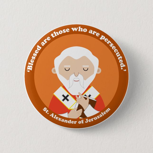 Chapa Redonda De 5 Cm Alejandro de Jerusalén (Anverso)