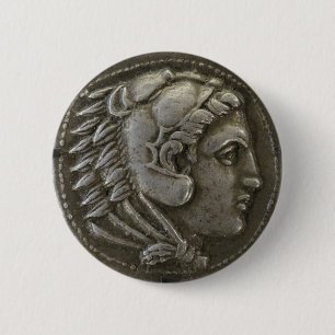 Chapa Redonda De 5 Cm Alejandro de la Gran Moneda