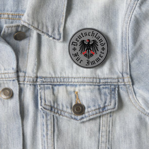 Chapa Redonda De 5 Cm Alemán/Deutschland Forever/águila/cruz de hierro