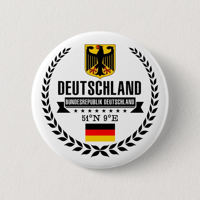 Chapa Redonda De 5 Cm Alemania (Anverso)
