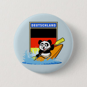 Chapa Redonda De 5 Cm Alemania Kayaking Panda