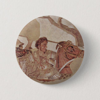 Chapa Redonda De 5 Cm Alexander el grande en la guerra