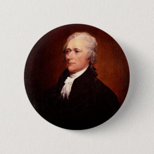 Chapa Redonda De 5 Cm Alexander Hamilton