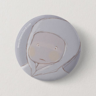 Chapa Redonda De 5 Cm Alfiler azul