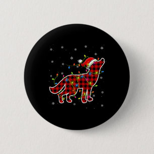 Chapa Redonda De 5 Cm Alfombra de pijamas de Navidad de Santa Lobo de Cu
