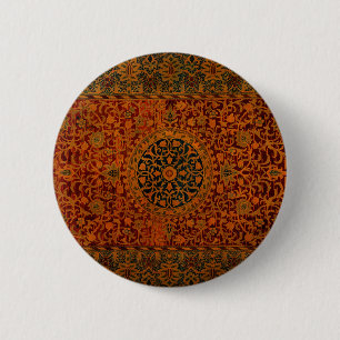 Chapa Redonda De 5 Cm Alfombra tapiz de William Morris
