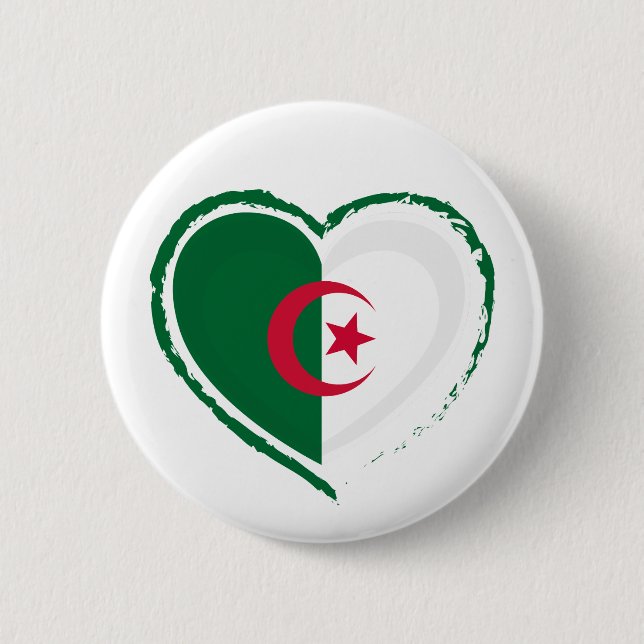 Chapa Redonda De 5 Cm Algerian pride - For real Algerians! (Anverso)
