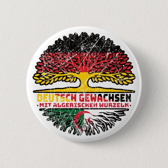 Chapa Redonda De 5 Cm Algerisch Deutsch Deutschland Baum Wurzel (Anverso)
