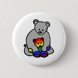Chapa Redonda De 5 Cm Aliado LGBTQ+