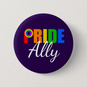 Chapa Redonda De 5 Cm Alianza del Arcoiris LGBTQ