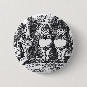 Chapa Redonda De 5 Cm Alice en Wonderland