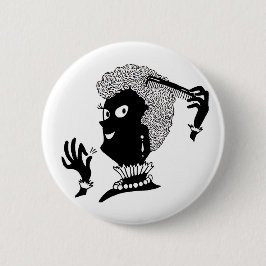 Chapa Redonda De 5 Cm Alicia haciendo su 'do'