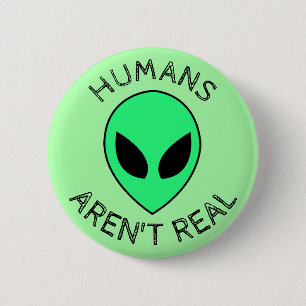 Chapa Redonda De 5 Cm Alien