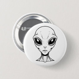 Chapa Redonda De 5 Cm Alien Face