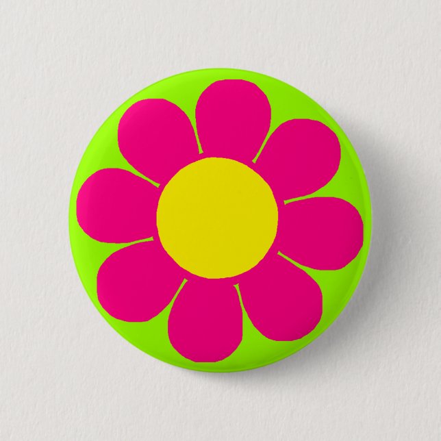 Chapa Redonda De 5 Cm Alimentación de flor (Anverso)