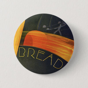 Chapa Redonda De 5 Cm Alimentos Saludables Antiguos, Pan de Trigo Integr