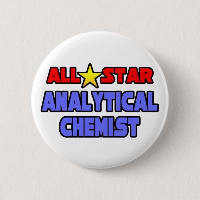 Chapa Redonda De 5 Cm All Star Analyst Chemist (Anverso)