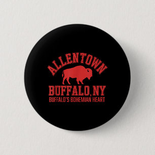 Chapa Redonda De 5 Cm Allentown Búfalo NY Barrio Collegiate